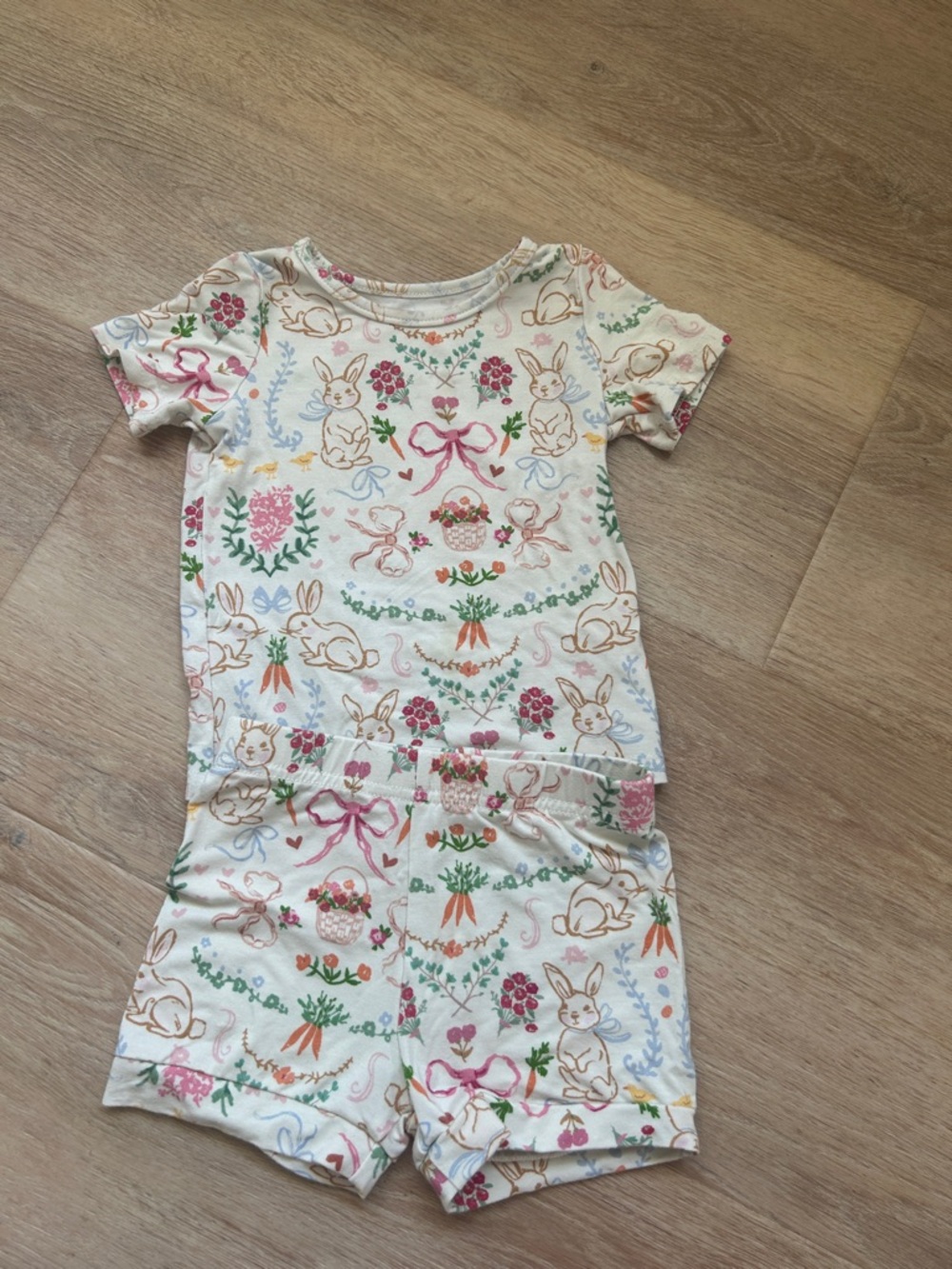 SweetHoney Bunny Print Short Pajama Set